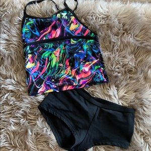 TYR girls two piece bathing suit
